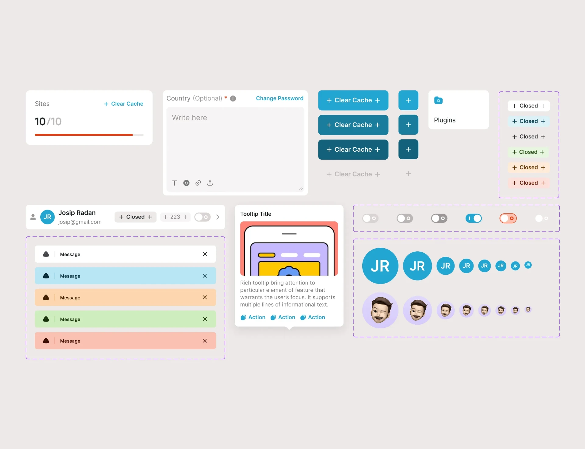 Nutrivision design system components